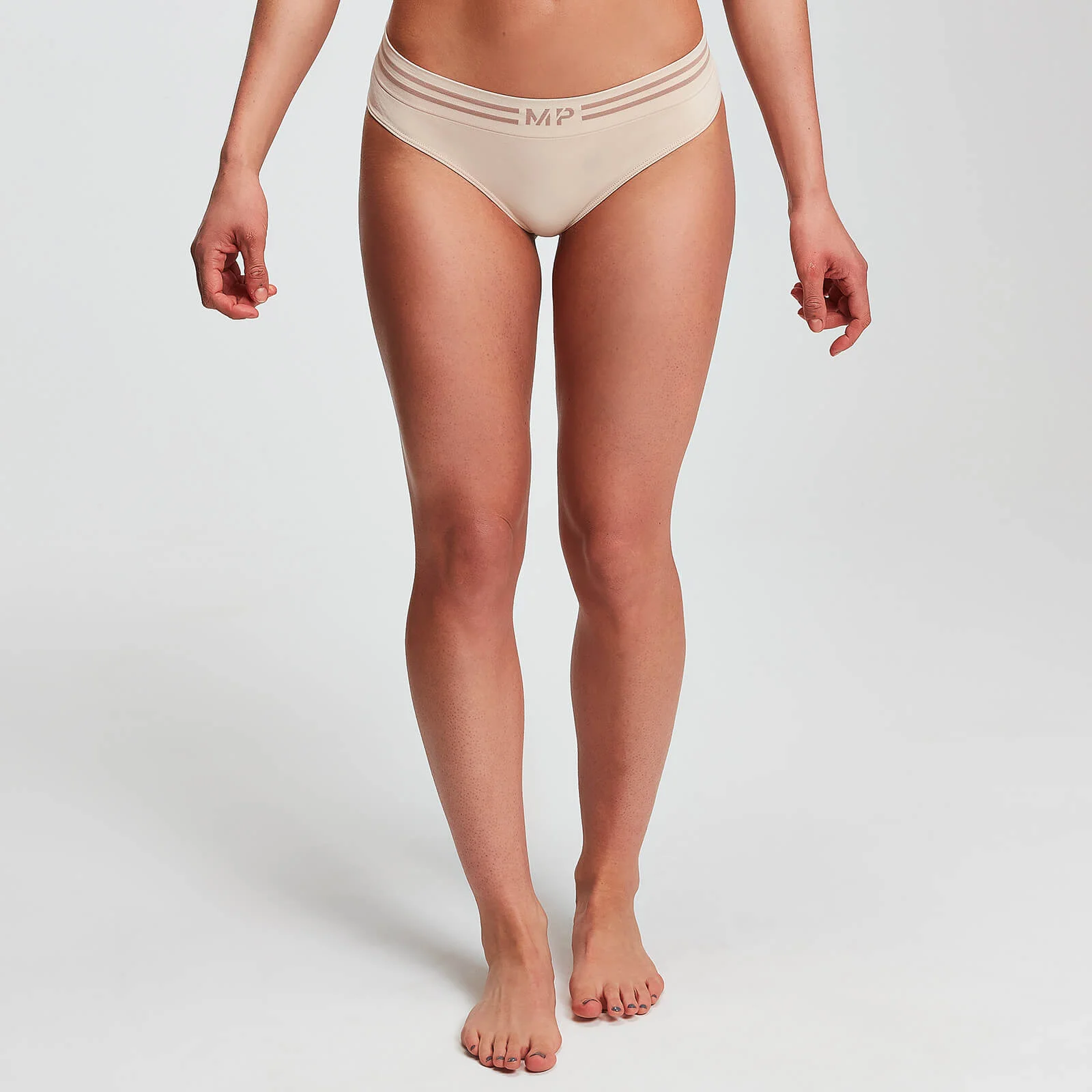 MP Women's Seamless Thong - Beige - XS Image 1