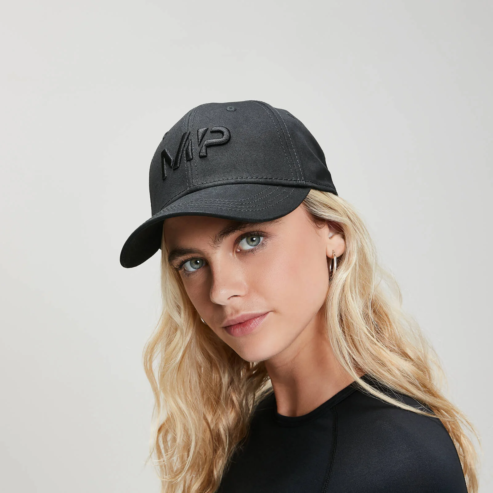 Cotton Baseball Cap - Unisex Sport Sun Hat For Men & Women, Black, One Size Fits Most
