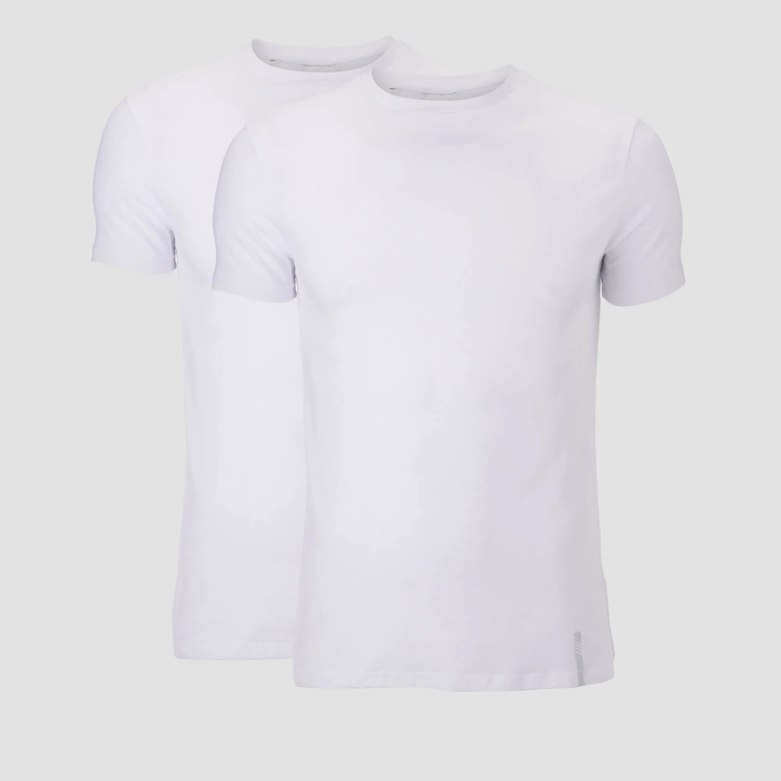 MP Luxe Classic Crew T-Shirt - White/White (2 Pack) - XS Image 1
