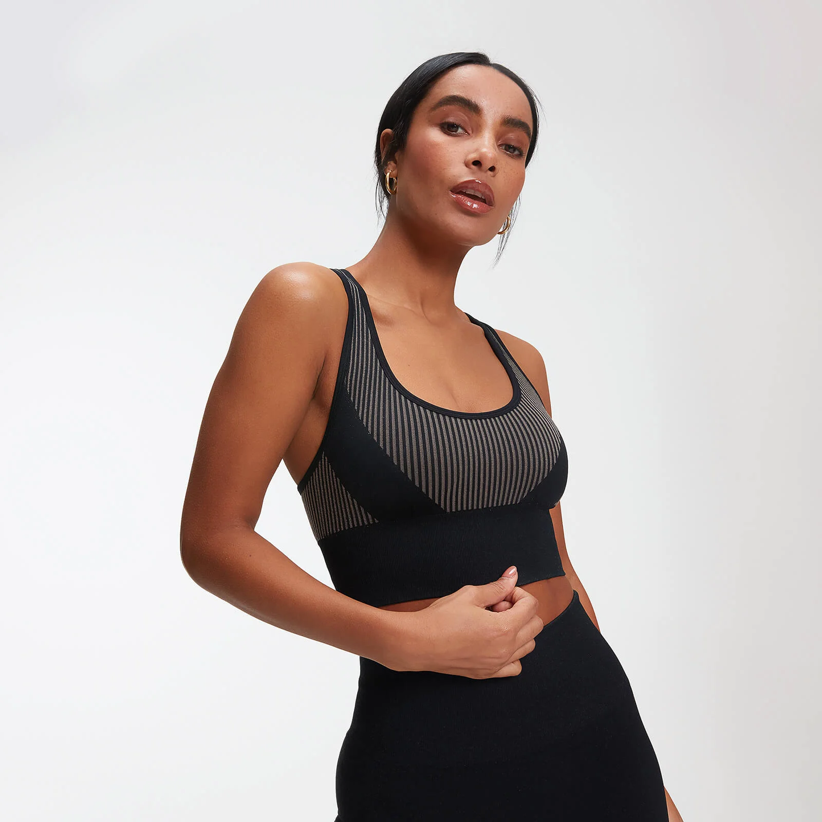 MP Impact Seamless Women's Sports Bra - Black - XS Image 1