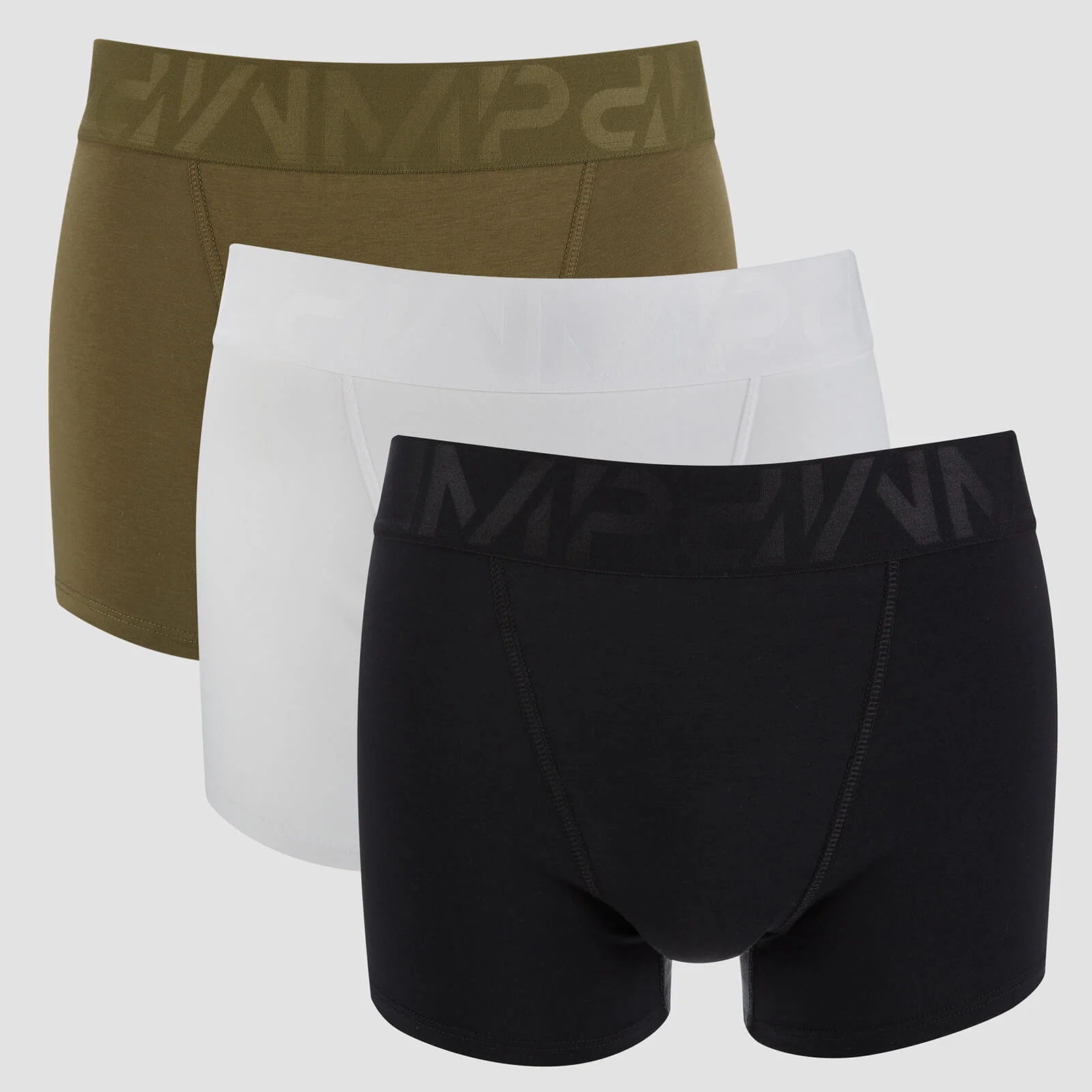 MP Men's Sport 3 Pack Boxers - Black/Khaki/White - XS Image 1