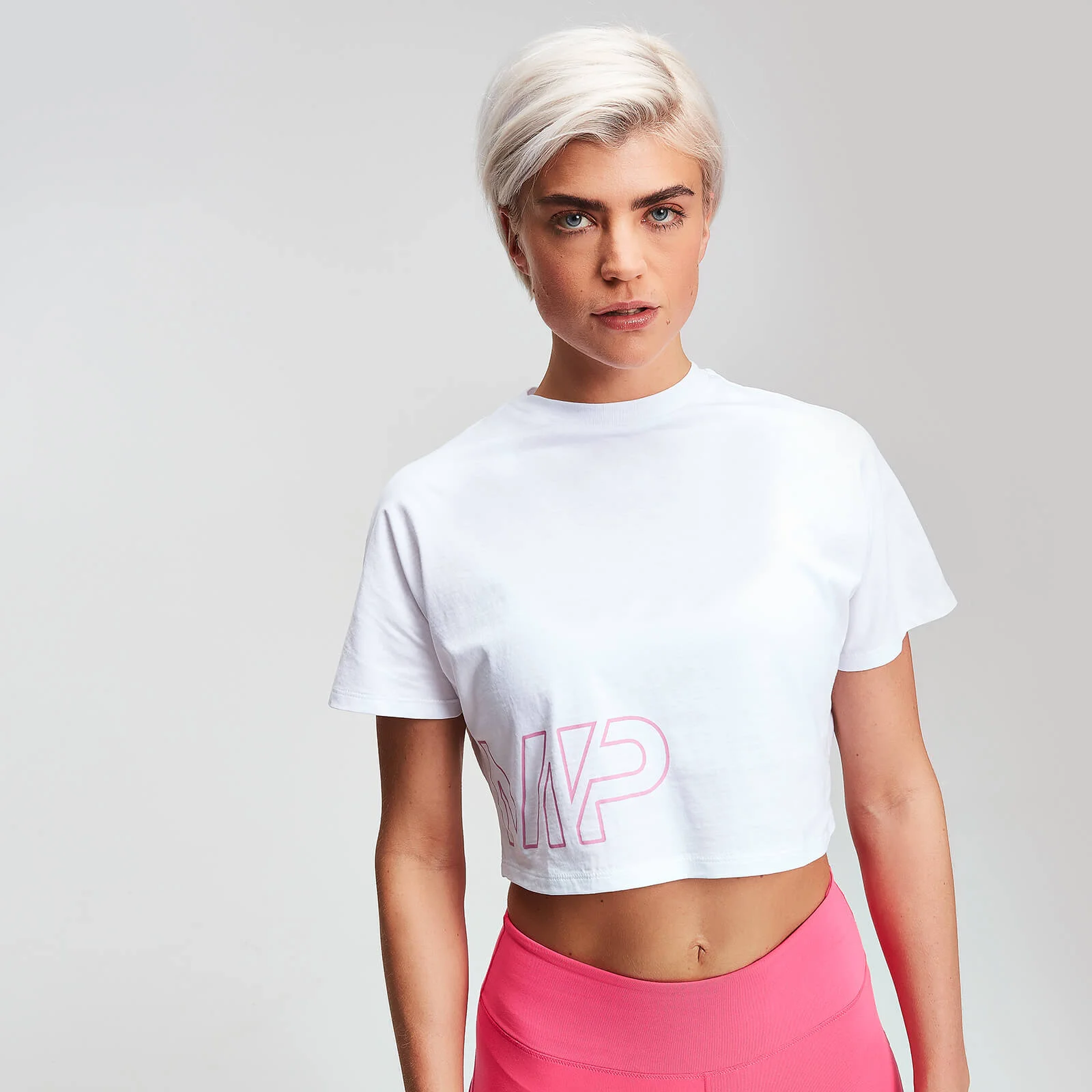 MP Power Women's Cropped T-Shirt - White - XS Image 1