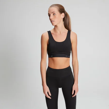 MP Women's Power Ultra Sports Bra - Black/Danger