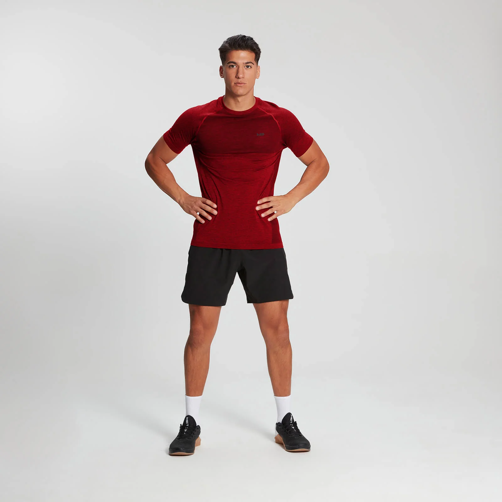 MP Men's Essentials Seamless T-Shirt - Danger Marl - XS Image 1