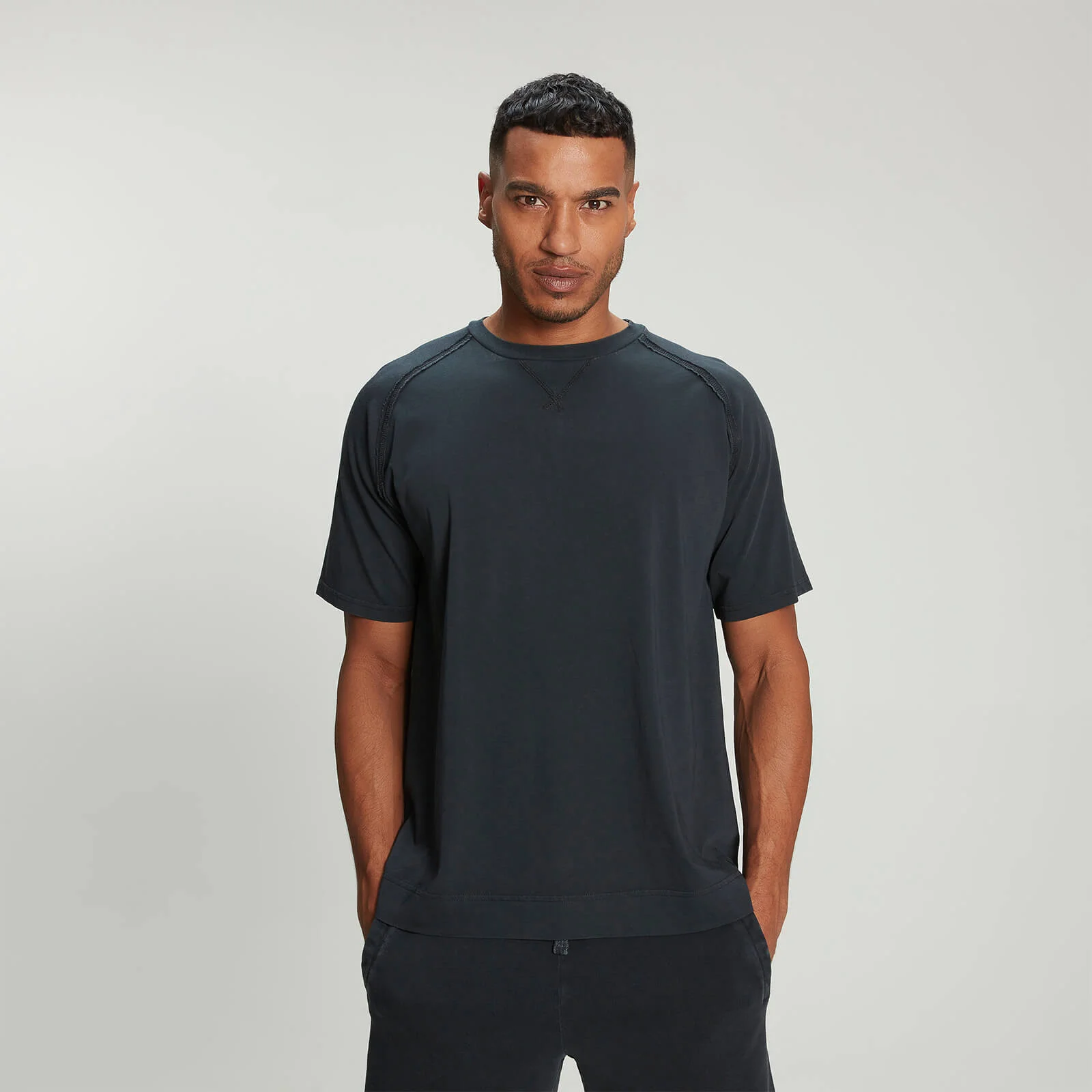 MP Men's Raw Training T-Shirt - Washed Black - XS Image 1