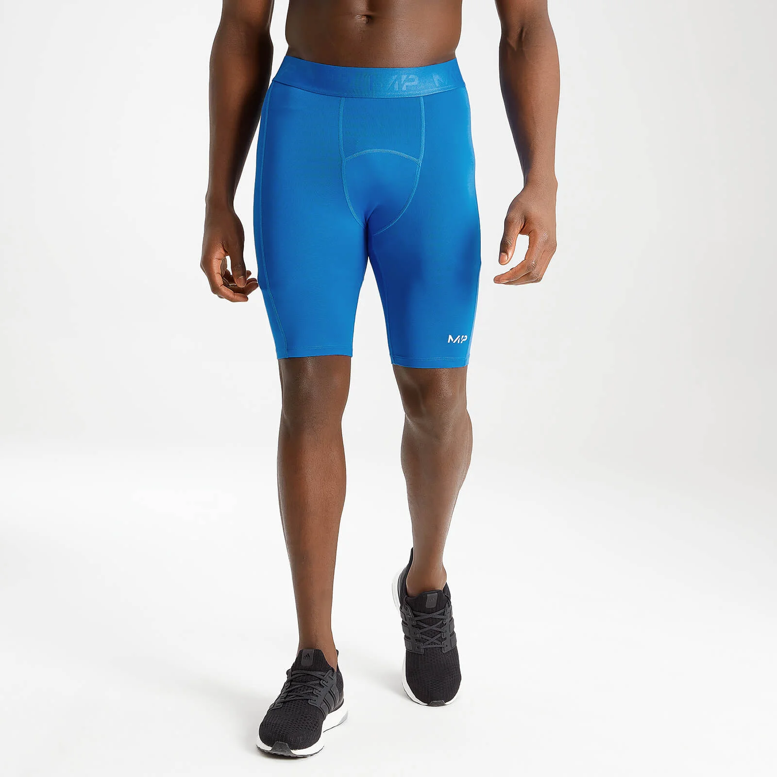 MP Men's Essentials Training Base Layer Shorts - True Blue - XXS Image 1