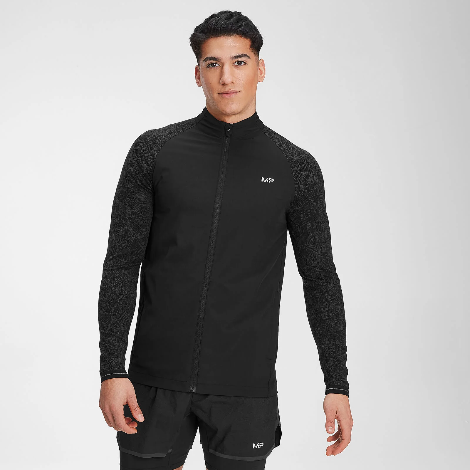 MP Men's Velocity Track Top - Black - XXS Image 1