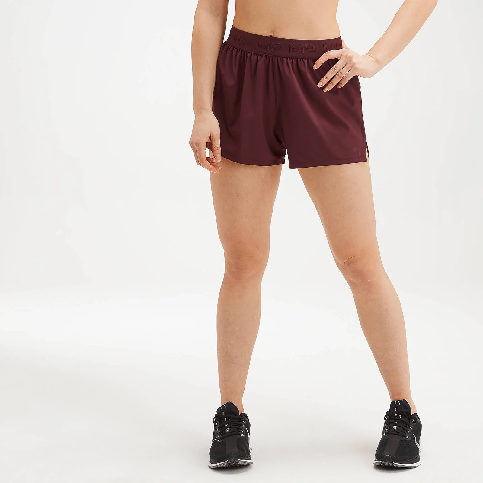 MP Women's Essentials Training Energy Shorts - Washed Oxblood - XXS Image 1