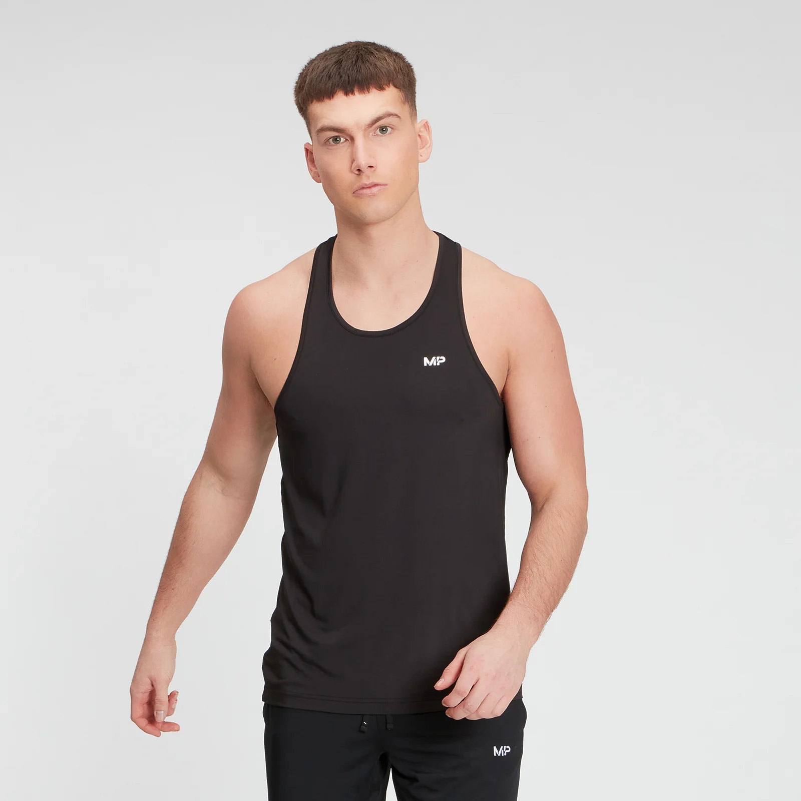 MP Men's Training Stringer Vest - Black - XS Image 1