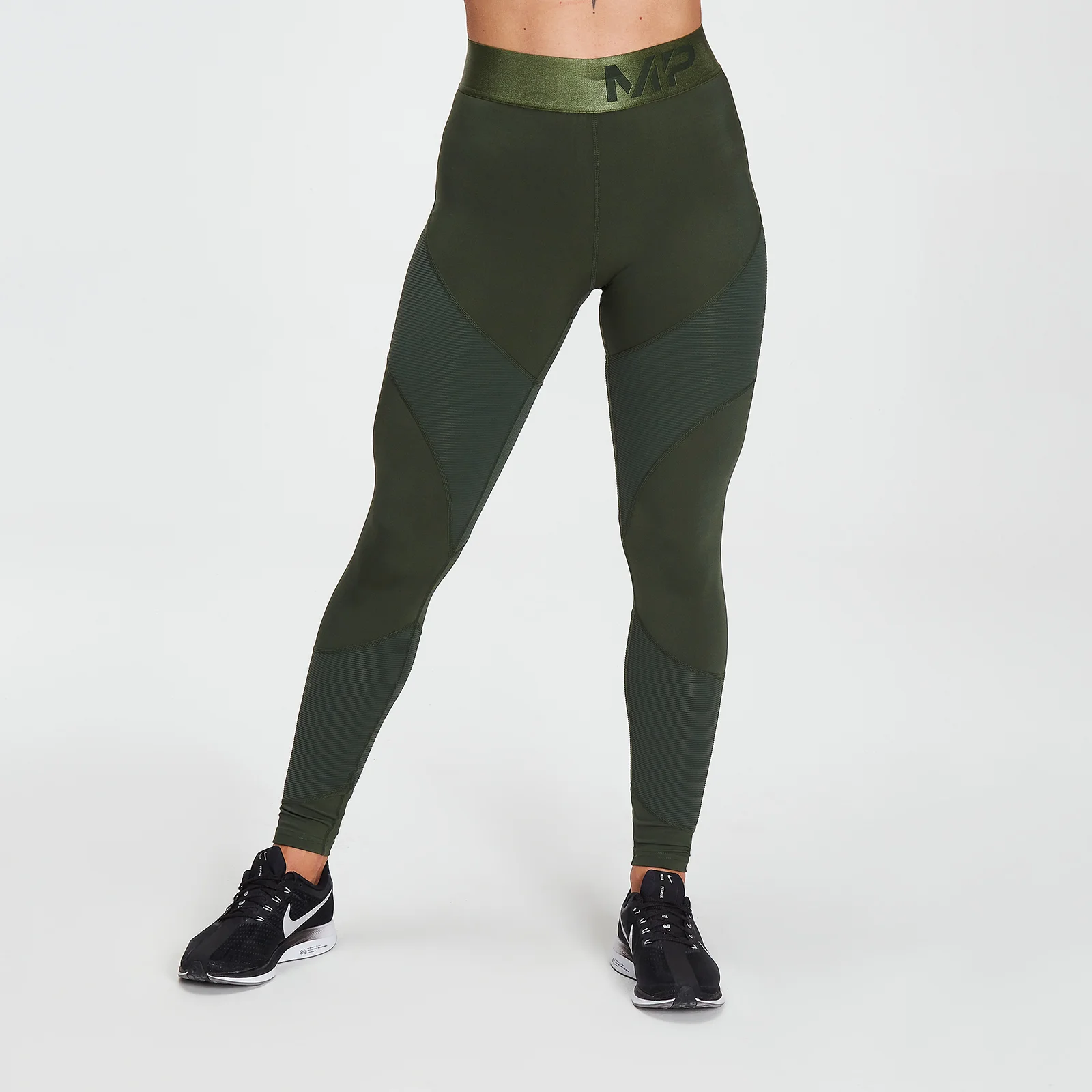 MP Women's Adapt Textured - Leggings - Dark Green - XXS Image 1