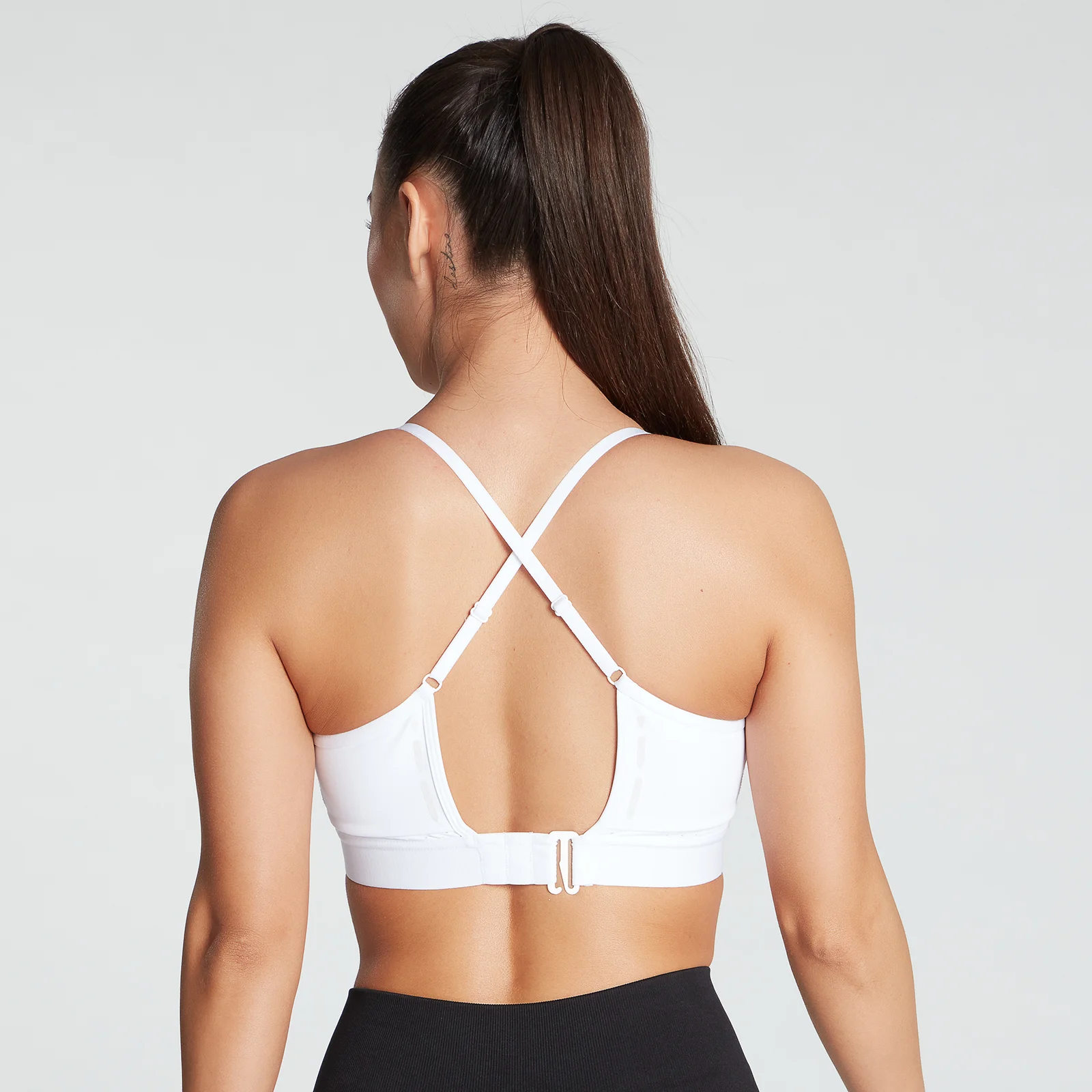 MP Women's Power Ultra Strappy Sports Bra - White - XXS Image 1