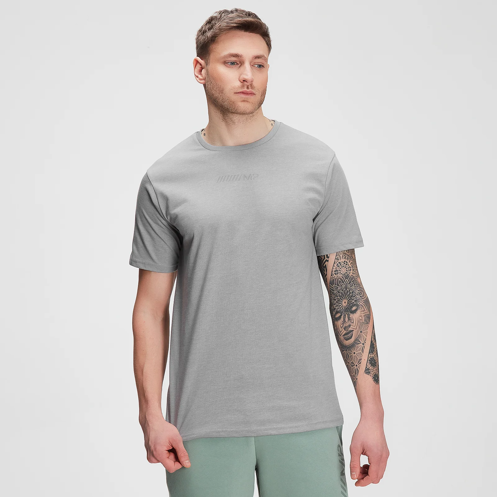 MP Men's Tonal Graphic Short Sleeve T-Shirt - Storm Grey Marl - XXS Image 1