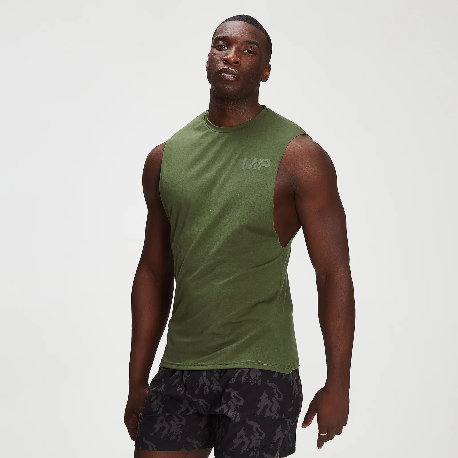 MP Men's Adapt drirelease® Tonal Camo Tank - Leaf Green - XXS Image 1