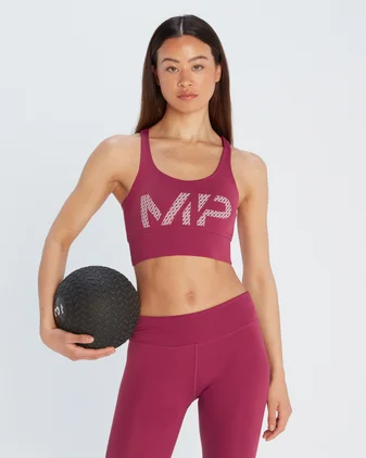 MP Women's Printed Training Bra - Plum