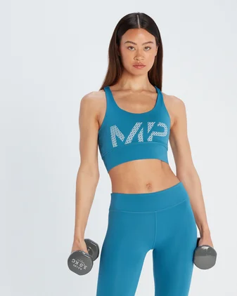 MP Women's Printed Training Bra - Pilot Blue