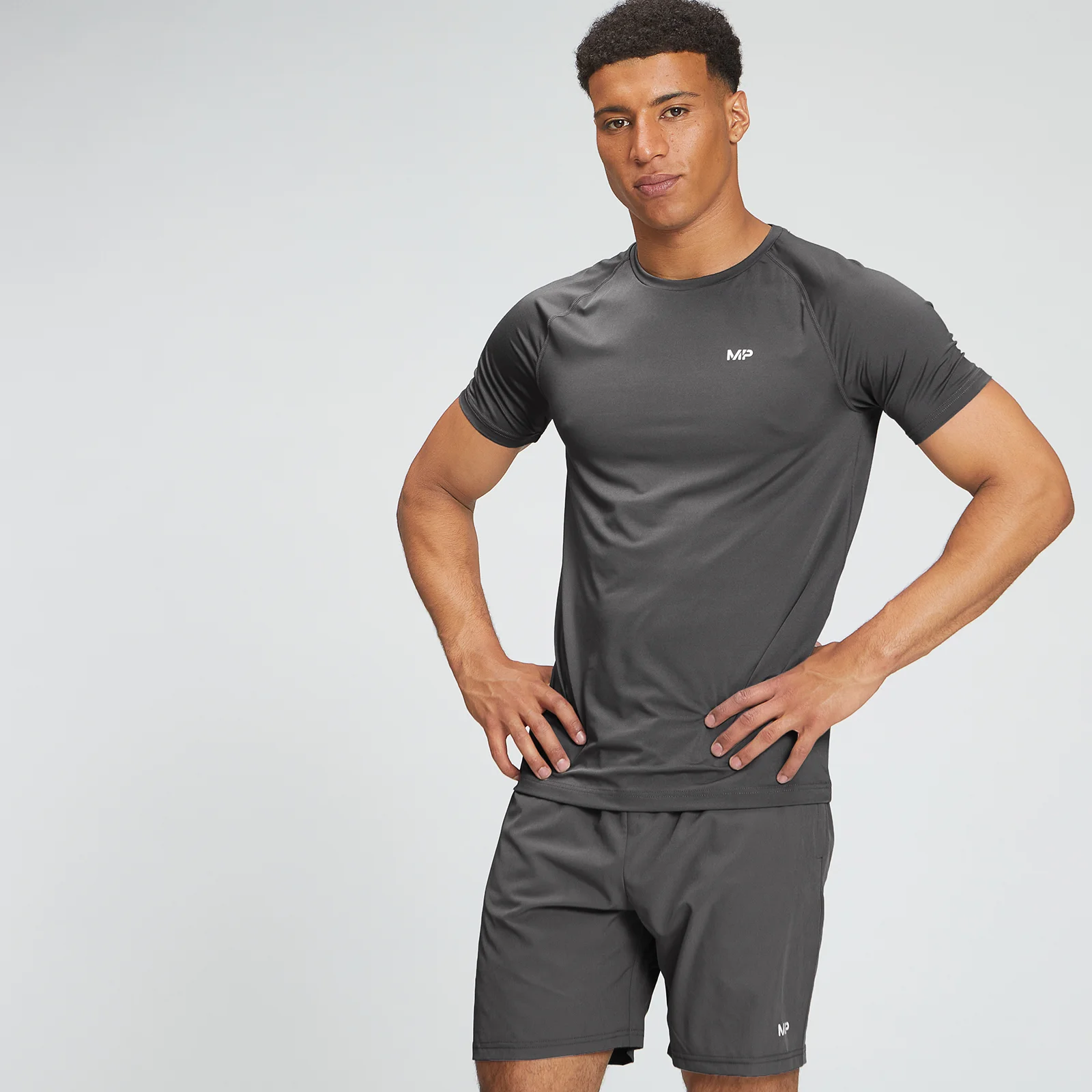 MP Men's Tempo Graphic Short Sleeve T-Shirt - Carbon - XXS Image 1