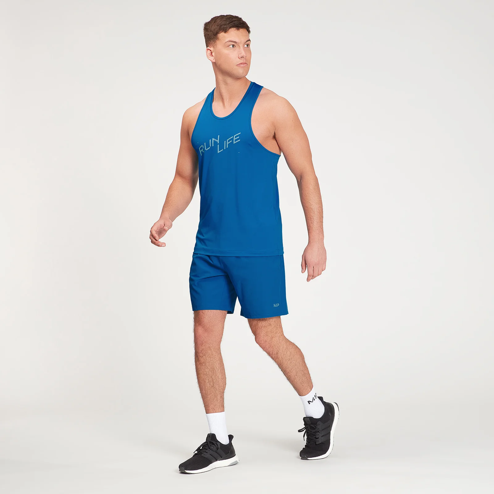 MP Men's Graphic Running Tank Top - True Blue - L Image 2