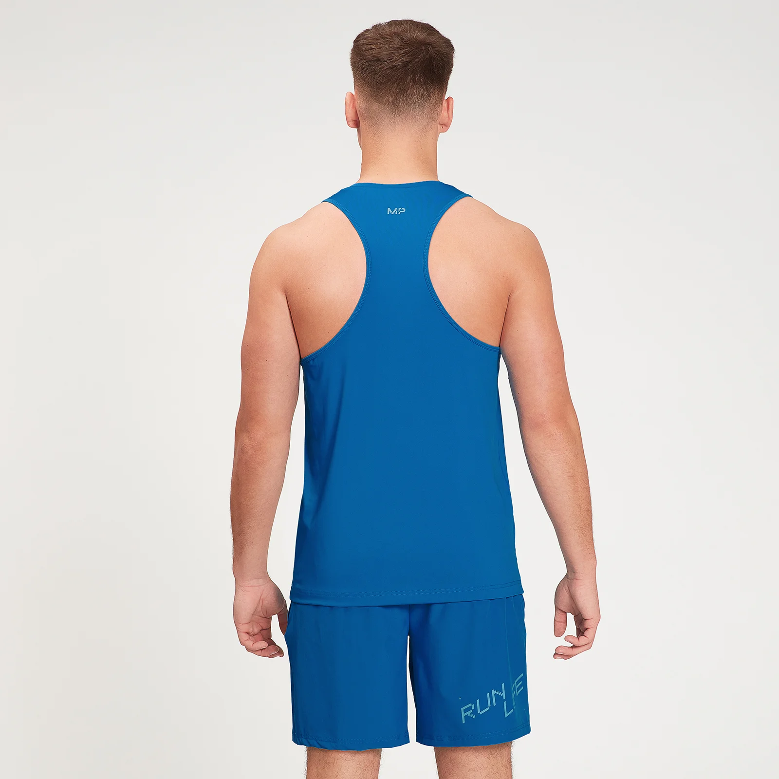 MP Men's Graphic Running Tank Top - True Blue - L Image 3