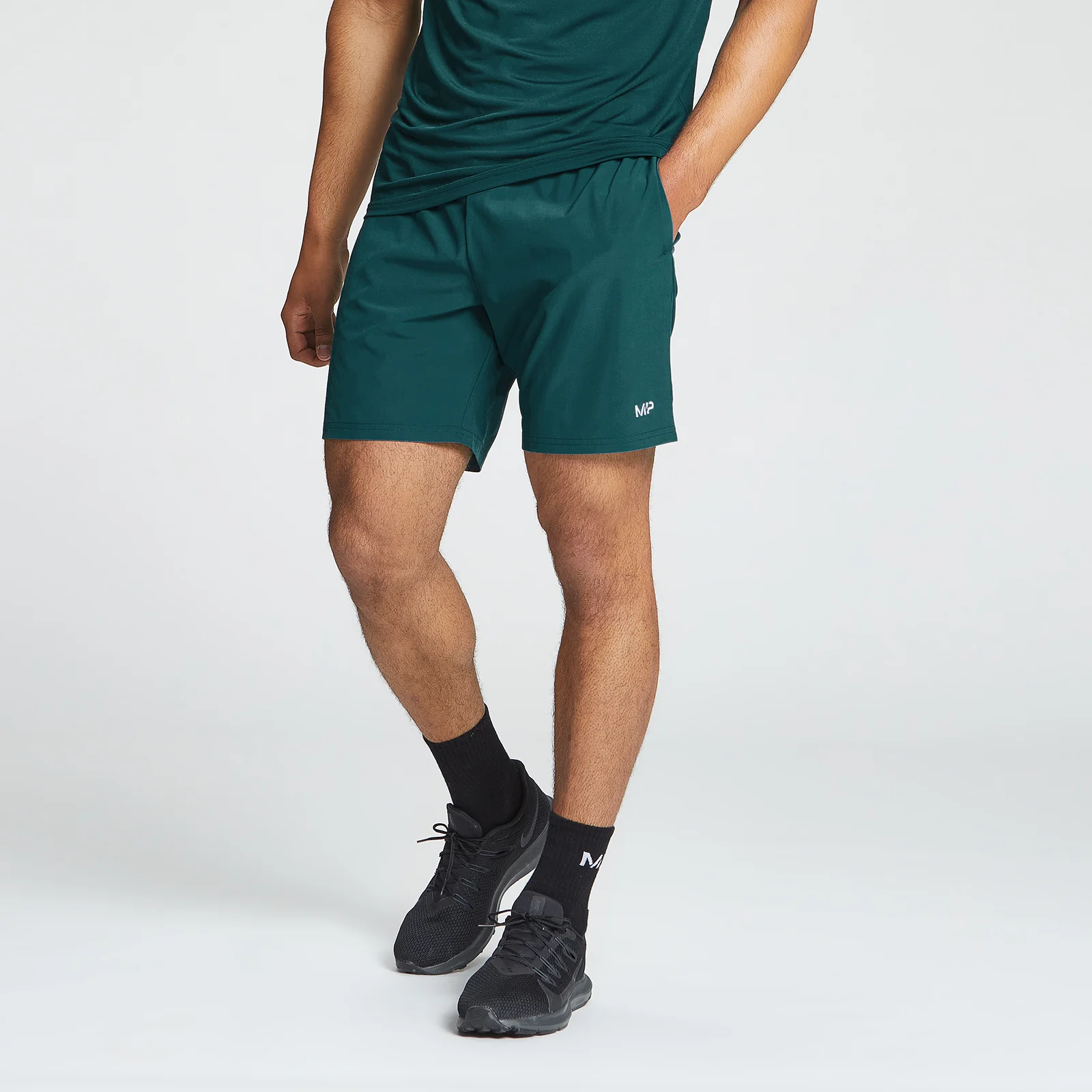 MP Men's Woven Training Shorts - Deep Teal - XXS Image 1