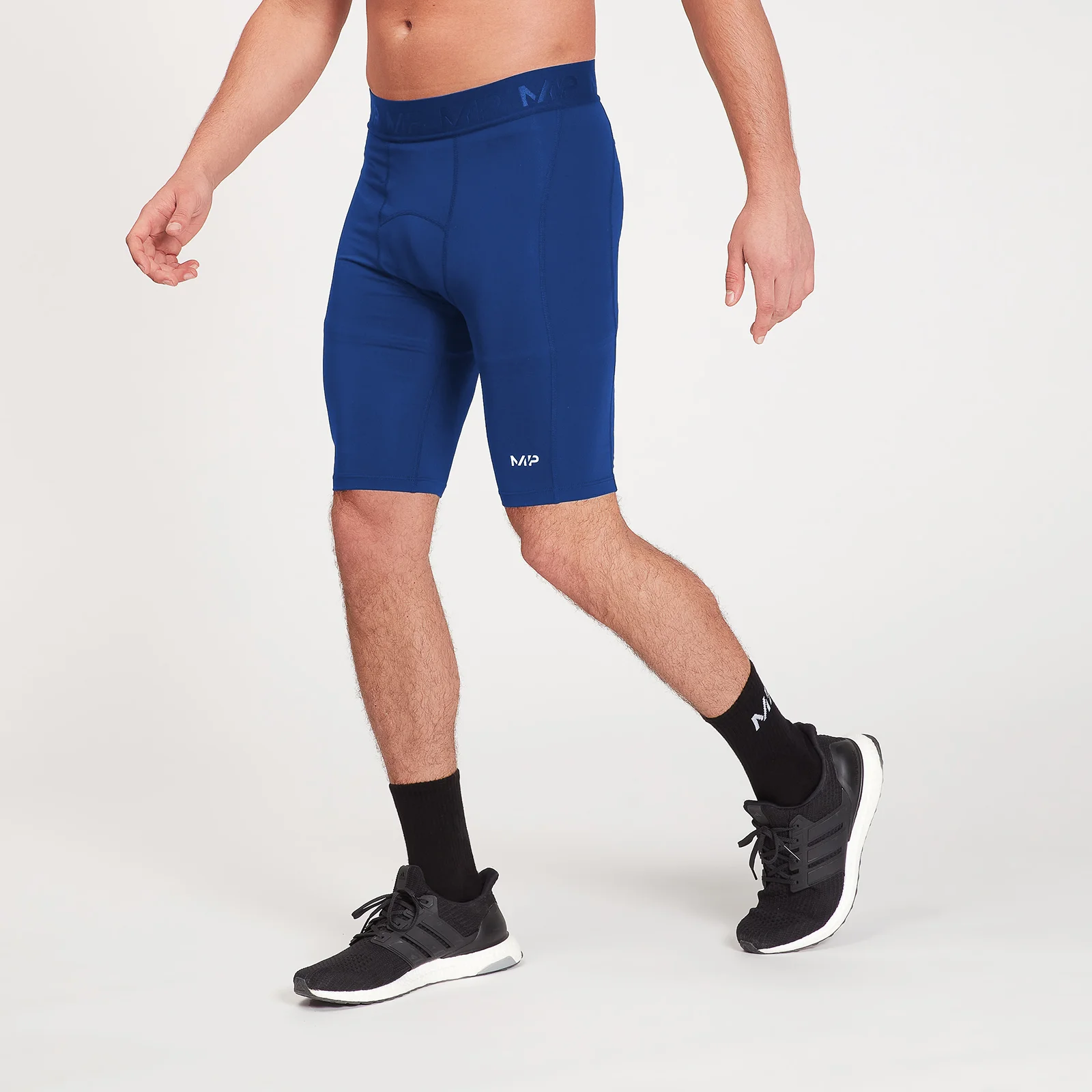 MP Men's Training Baselayer Shorts - Intense Blue - XXS Image 1