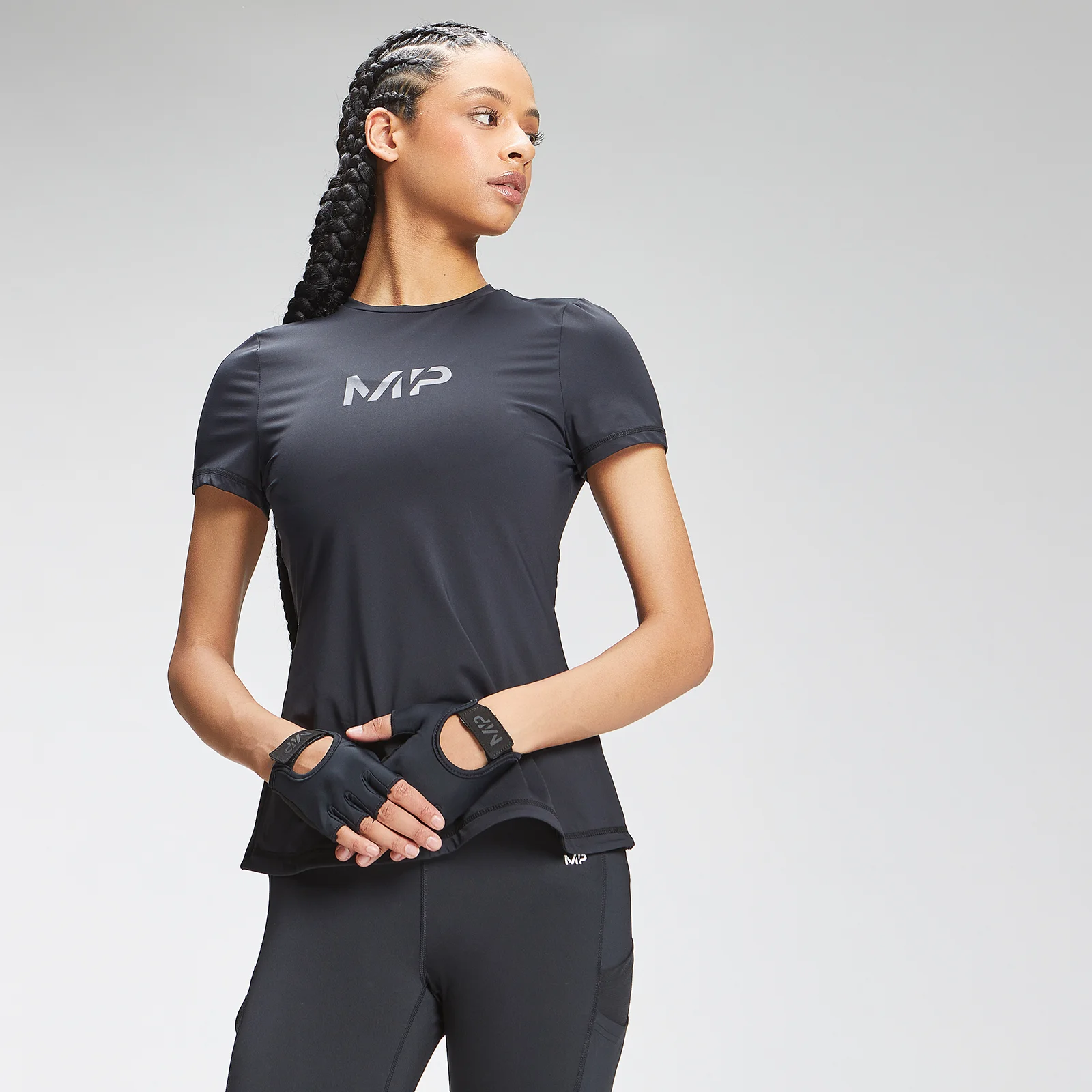 MP Women's Tempo Short Sleeve Top - Black - XS Image 1