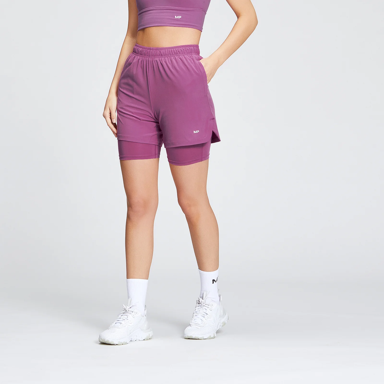 MP Women's Essentials Training 2 in 1 Short - Orchid - XXS Image 1