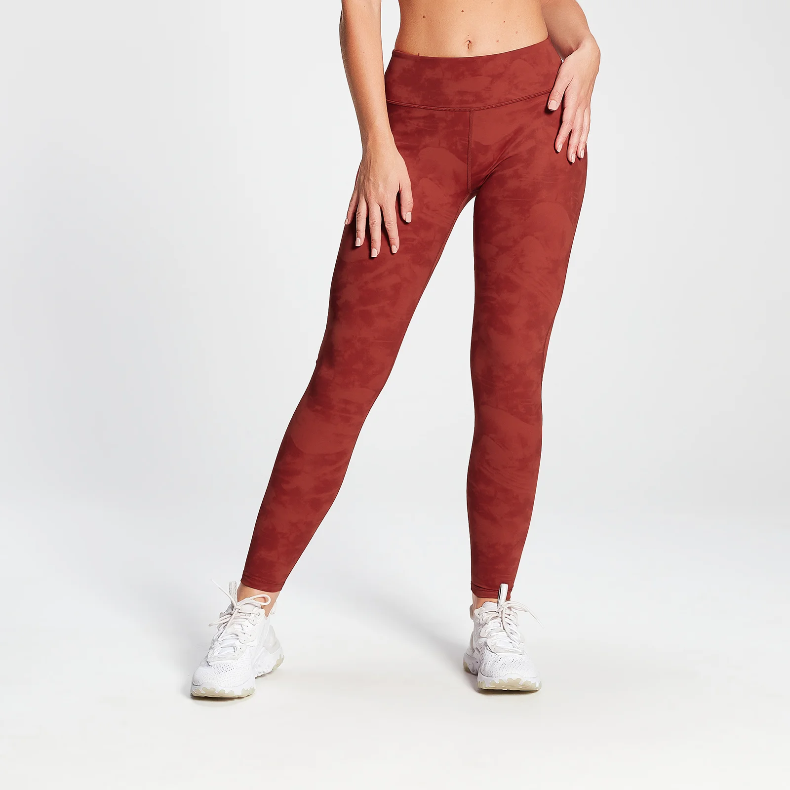 MP Women's Training Reversible Leggings - Rust - S Image 1