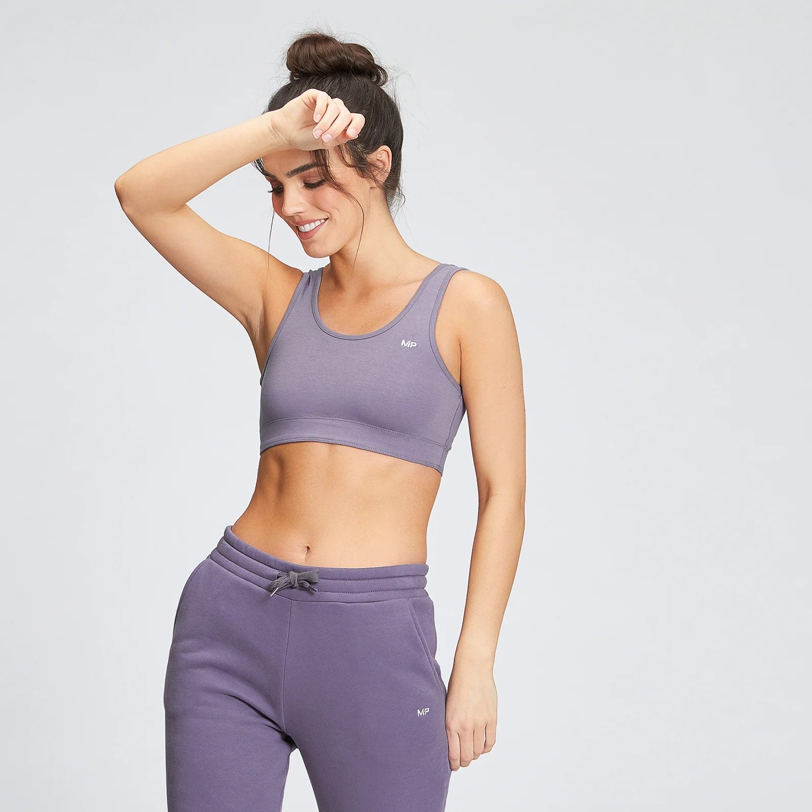 MP Women's Essentials Wide Strap Sports Bra - Smokey Purple - XS Image 1