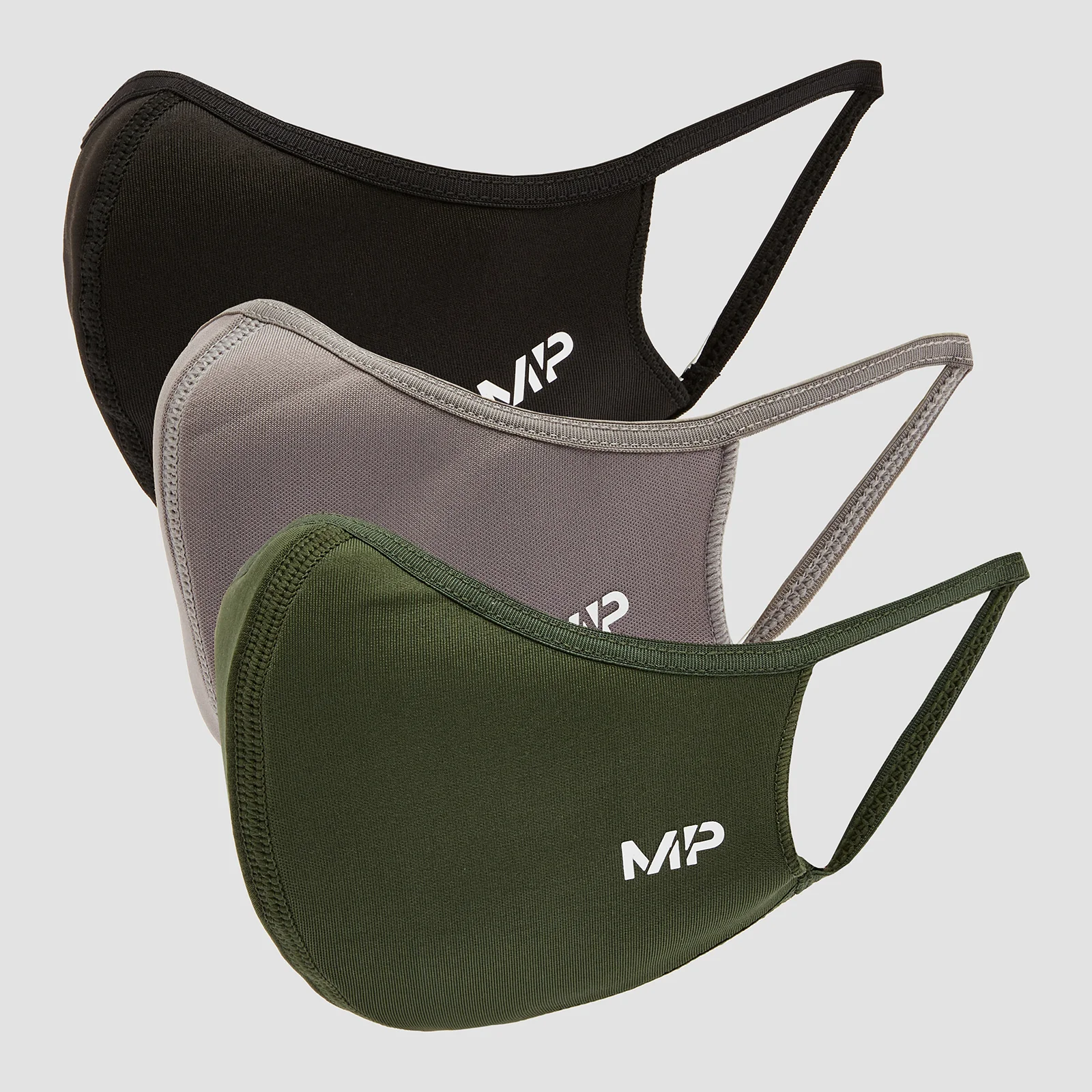 MP Curve Mask (3 Pack) - Black/Washed Green/Carbon - S/M Image 1