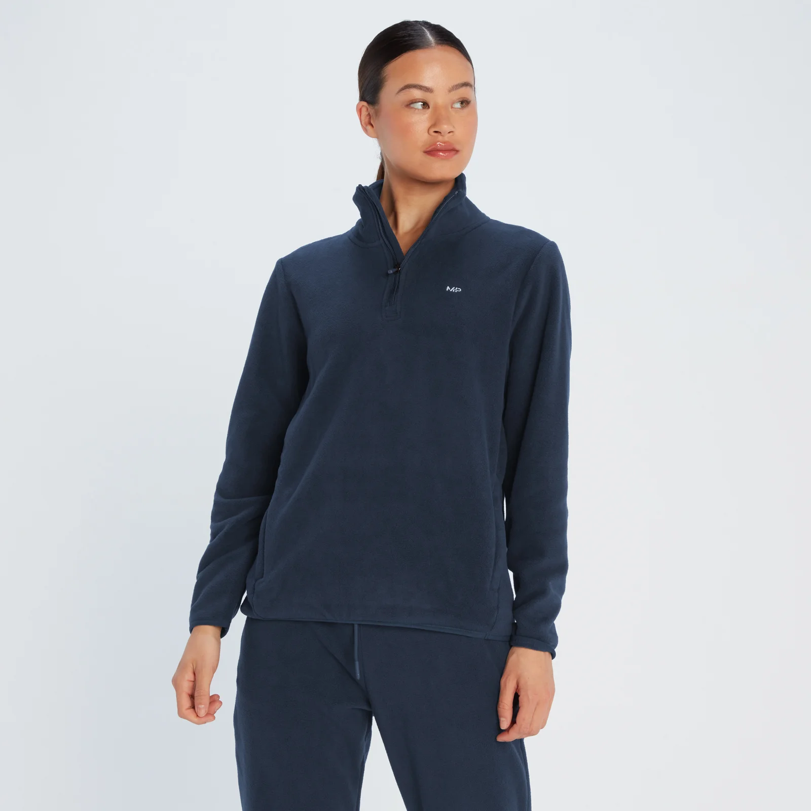 MP Women's Rest Day 1/4 Zip Fleece - Navy - XXS Image 1