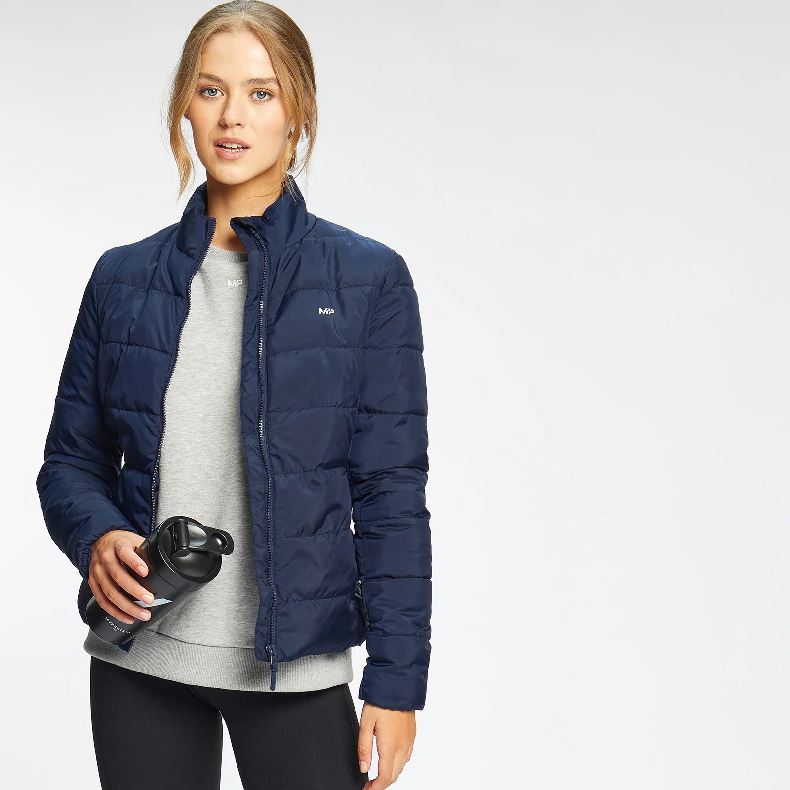 MP Women's Lightweight Packable Puffer Jacket - Navy - XXS Image 1