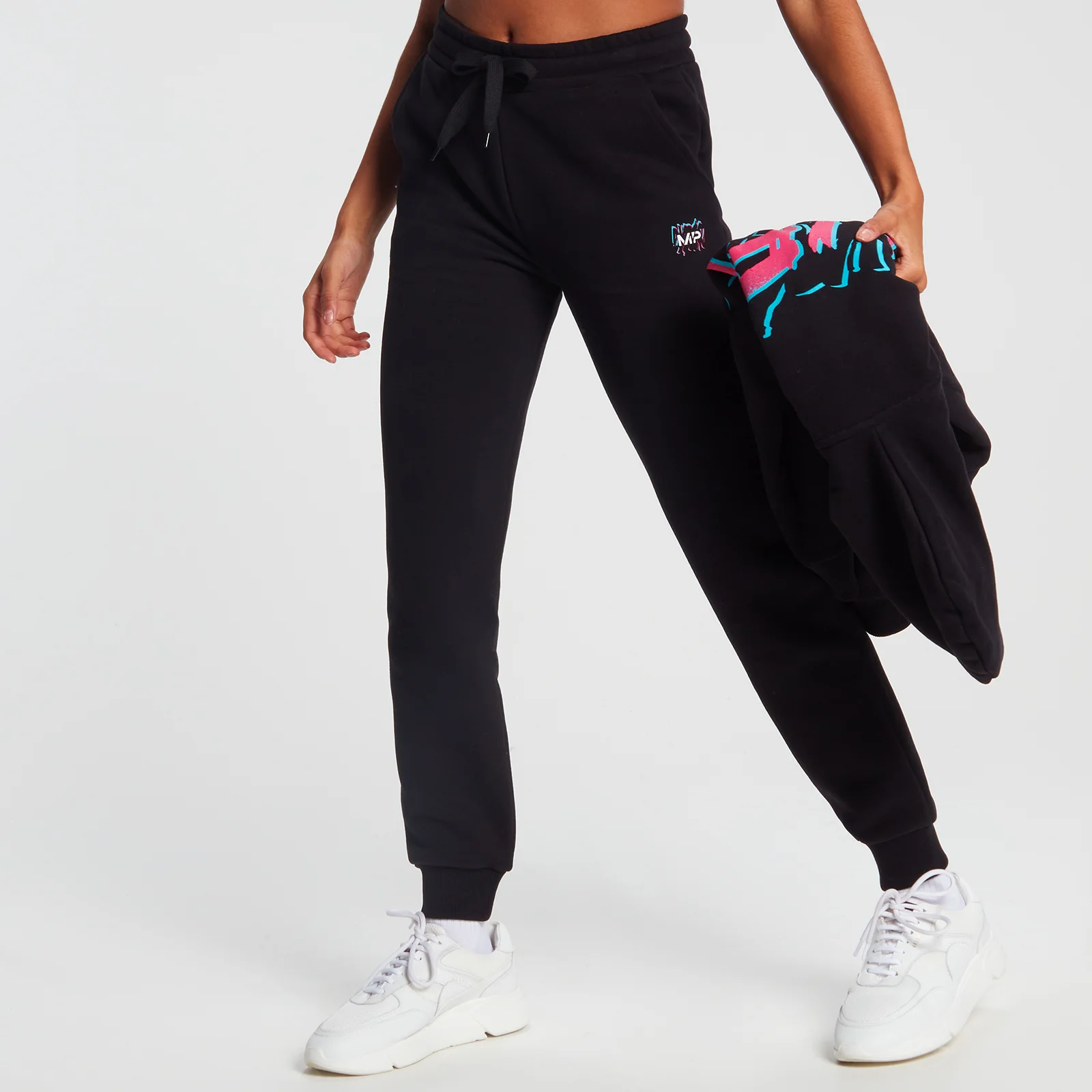 MP Women's Retro Joggers - Black - XXS Image 1