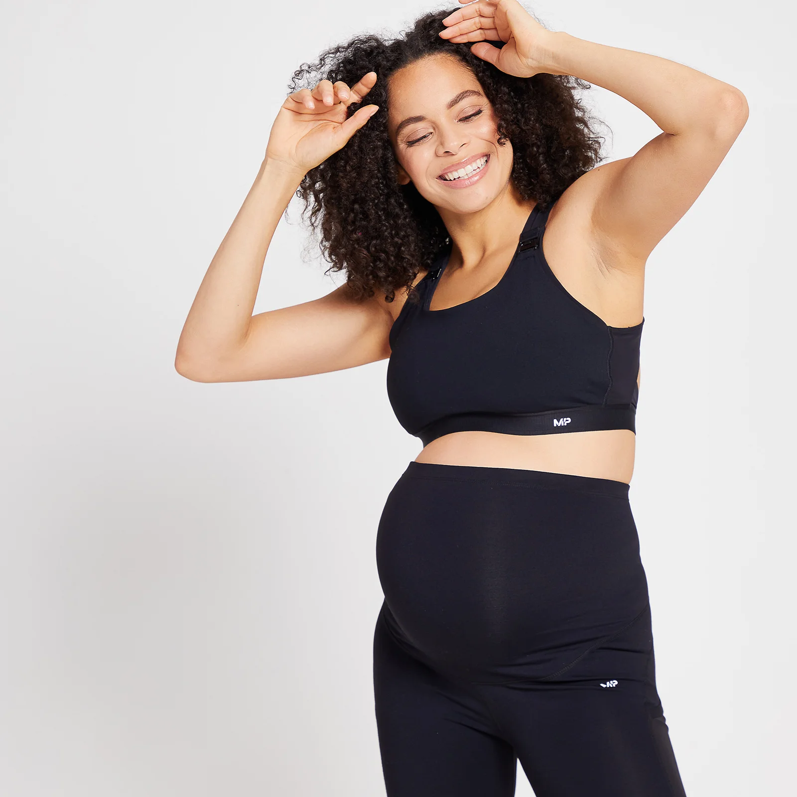 MP Women's Power Maternity/Nursing Sports Bra - Black - XS Image 1