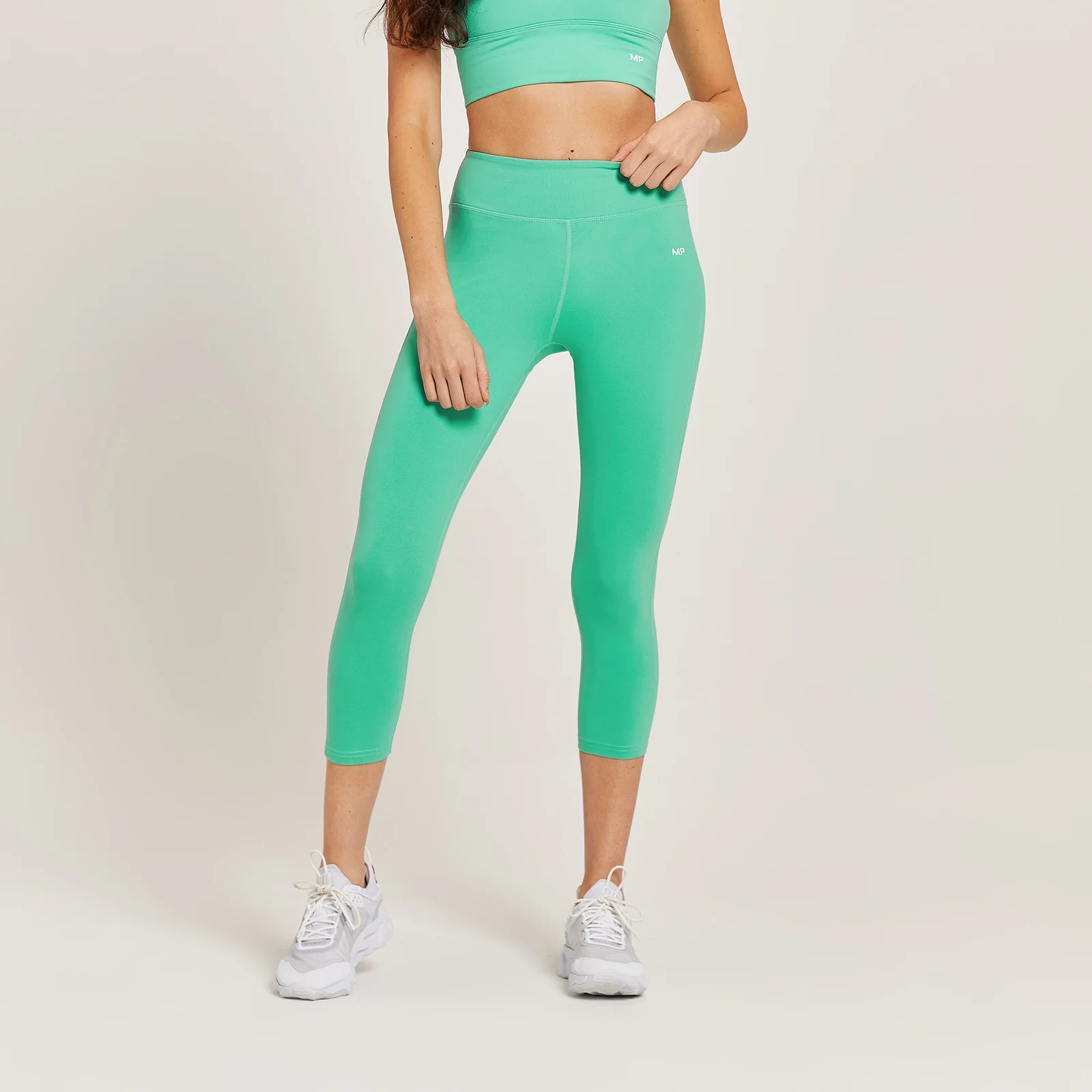MP Women's 3/4 Power Leggings - Ice Green - XS Image 1