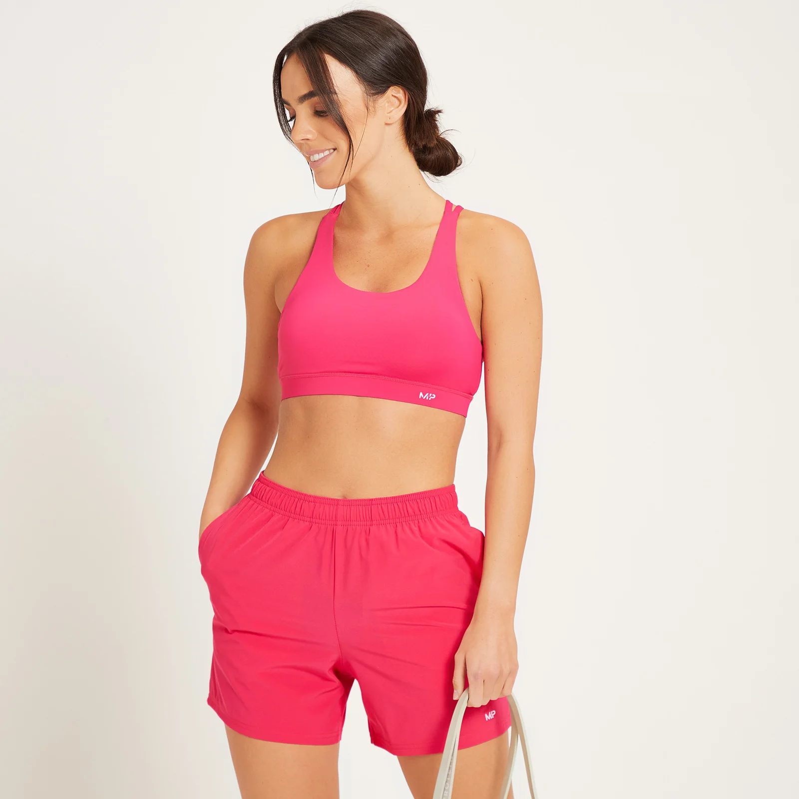 MP Women's Essentials Training Control Sports Bra - Magenta - XXS Image 1