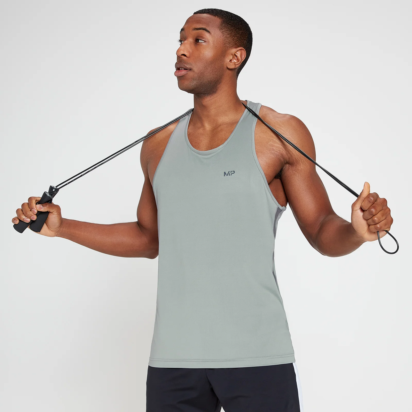 MP Men's Tempo Better Tank Top - Storm - XXS Image 1