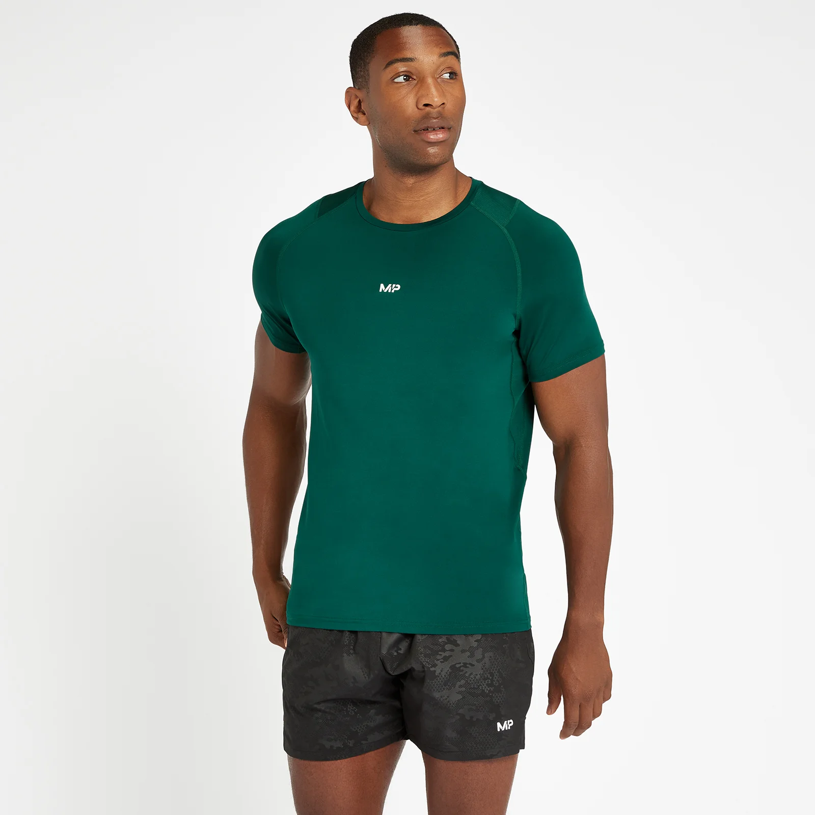 MP Men's Engage Short Sleeve T-Shirt - Pine - XXS Image 1