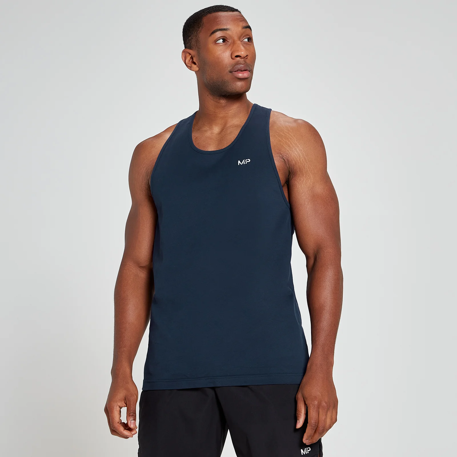 MP Men's Rest Day Stringer Vest - Navy - XXS Image 1