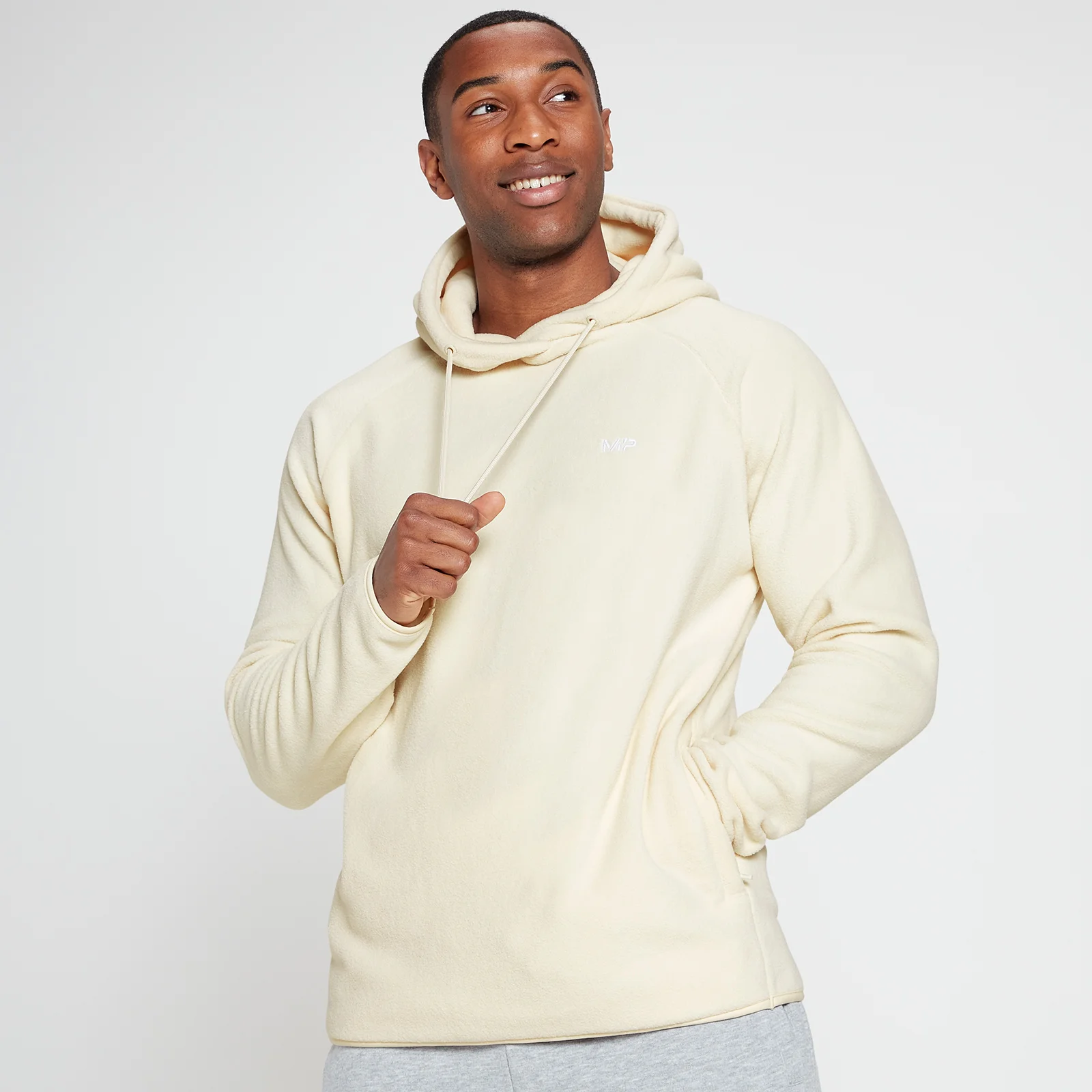 MP Men's Rest Day Fleece Pullover - Ecru - XXS Image 1