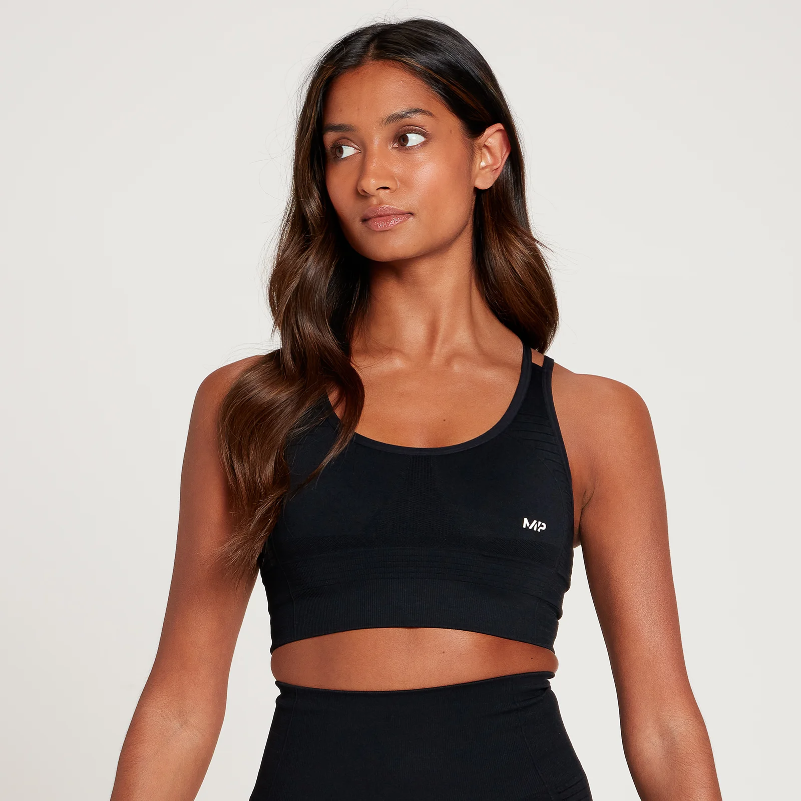 MP Women's Tempo Seamless Sports Bra - Black - XS Image 1