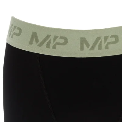 MP Men's Coloured Waistband Boxers (3 Pack) - Black/Frost Green/Steel Blue/Ice Blue - XXS Image 6