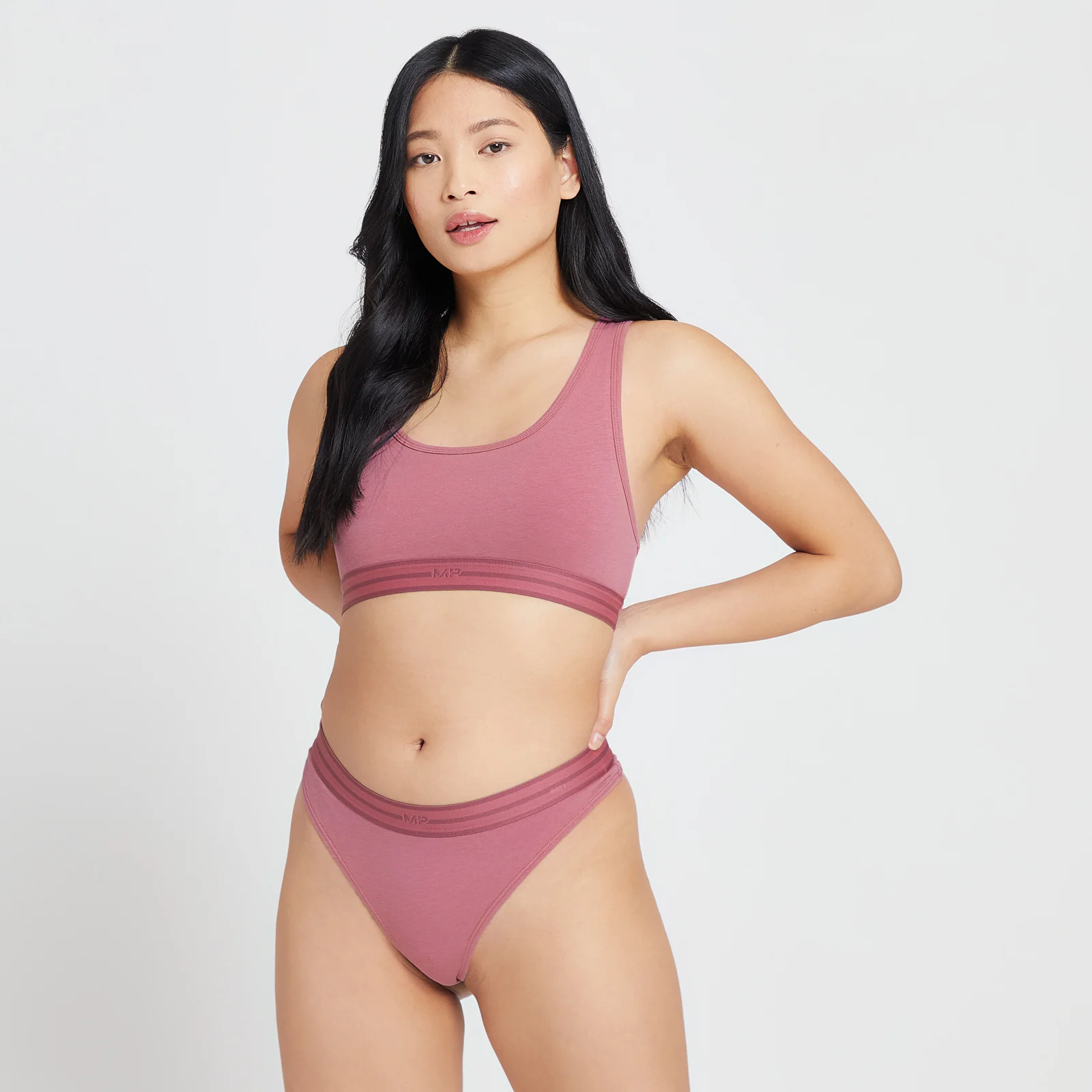 MP Women's Bralette & Thong Set - M - Mauve - XXS - XXS Image 1