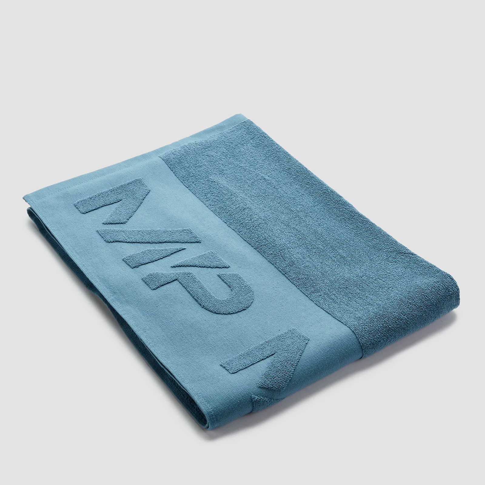 MP Branded Large Towel - Stone Blue Image 1