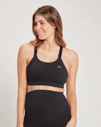 MP Women's Maternity/Nursing Sports Bra - Black