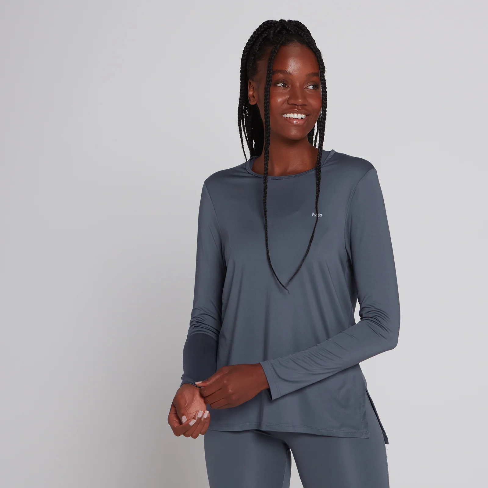 MP Women's Velocity Long Sleeve T-Shirt - Shadow Blue - XS Image 1