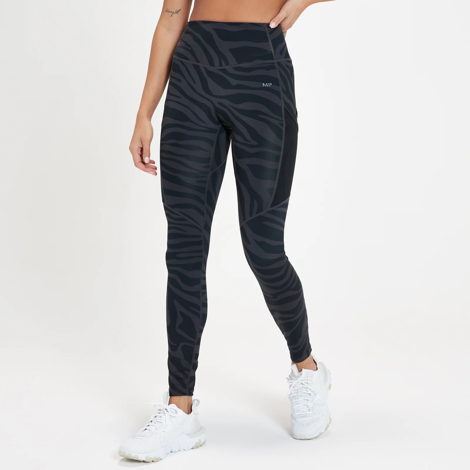 MP Women's Tempo Leggings - Black Zebra - XS Image 1