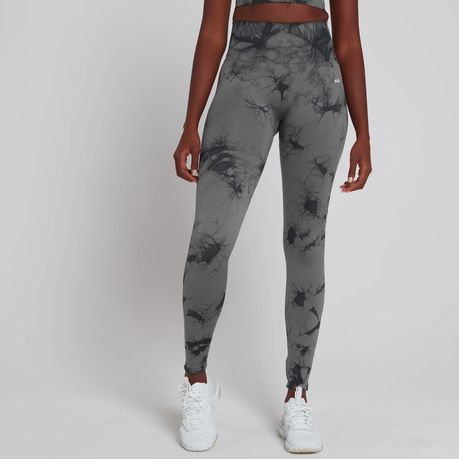 MP Women's Shape Seamless Ultra Leggings - Black Tie Dye - XXS Image 1