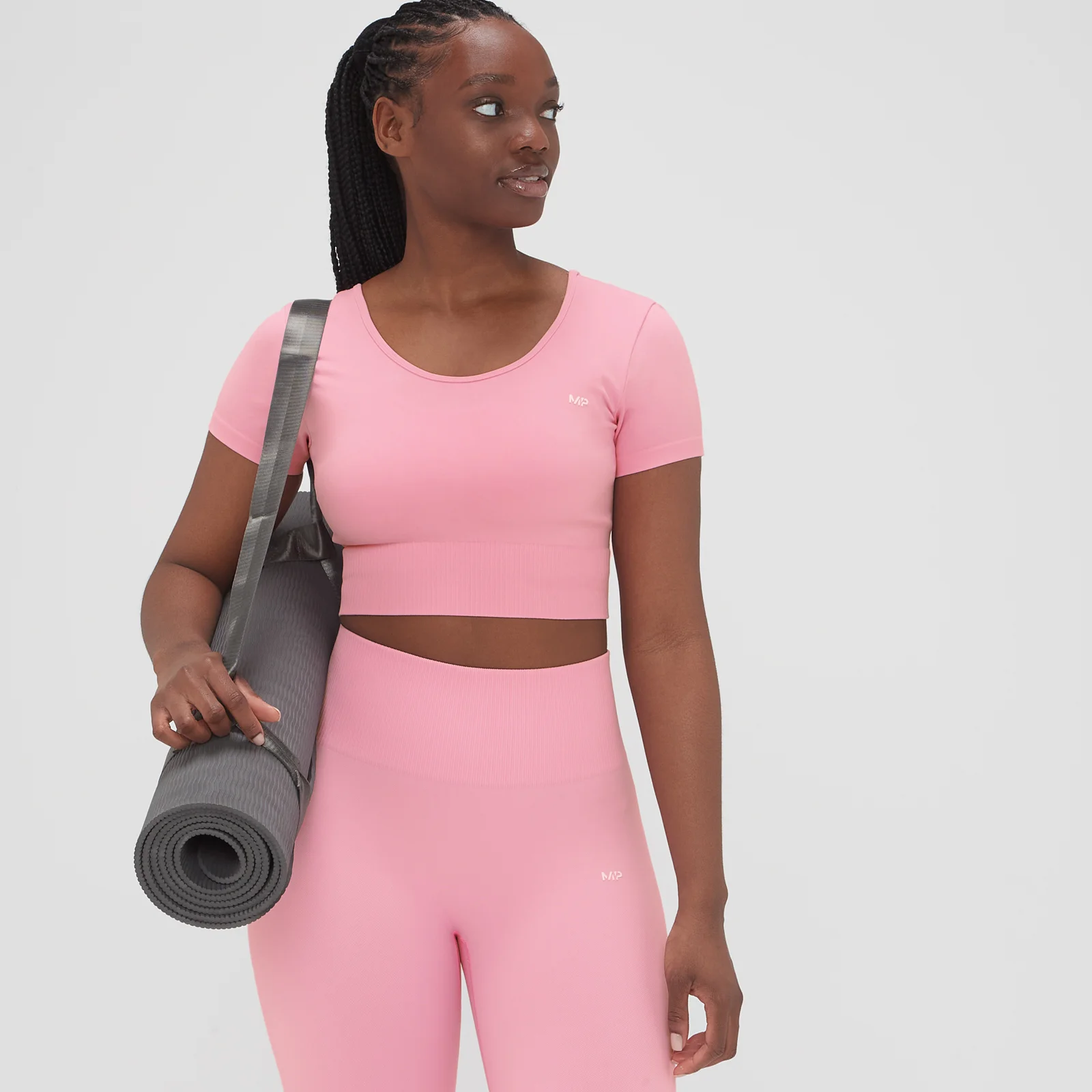 MP Women's Composure Seamless Crop Top - Blossom Pink - S Image 1
