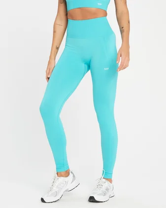 MP Women's Tempo Tonal Seamless Leggings - Bright Turquoise