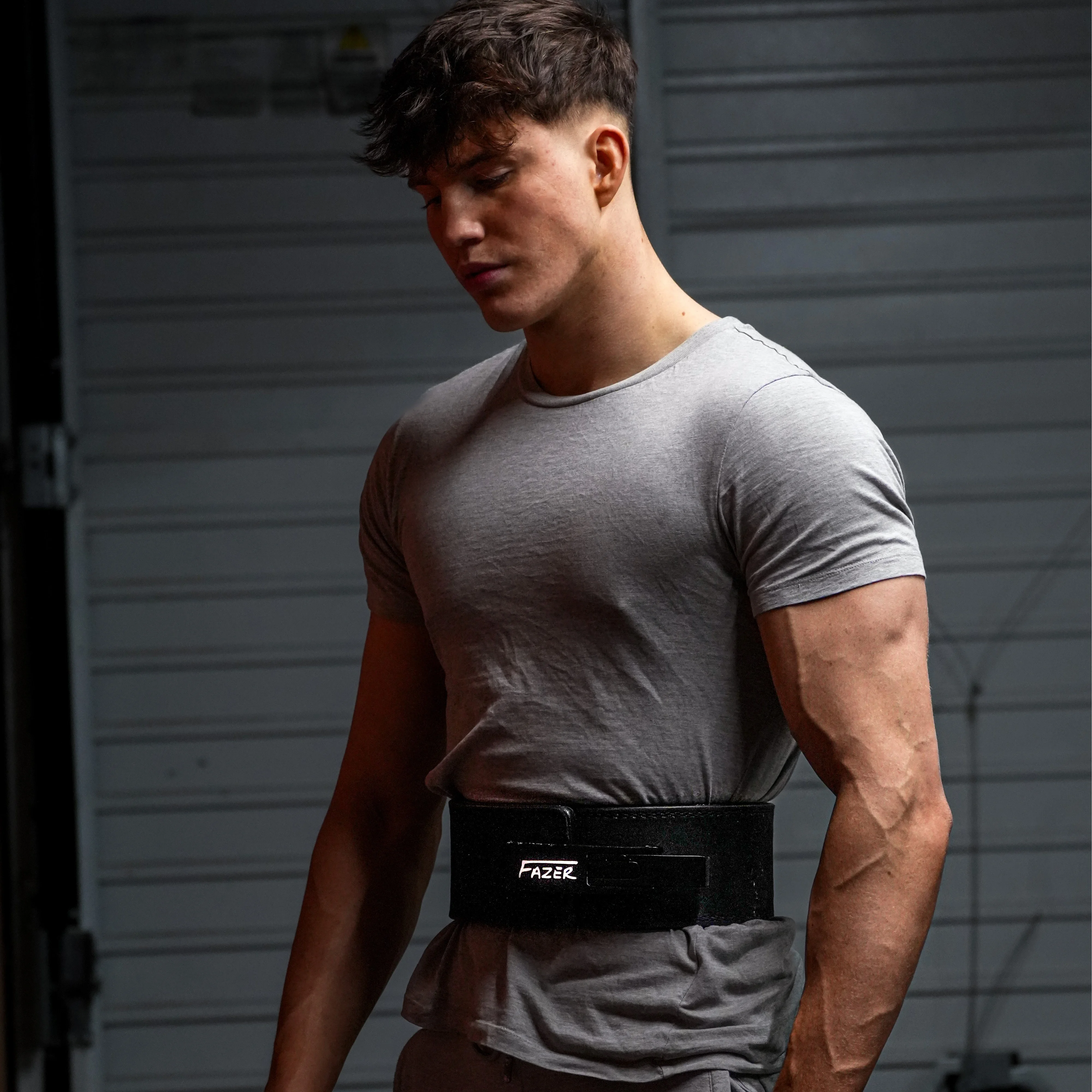 Joe Faxer Myprotein X Joe Fazer - Leather Lifting Belt - Black